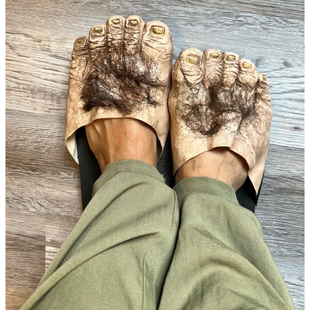 Billy Bob big hairy costume shoes